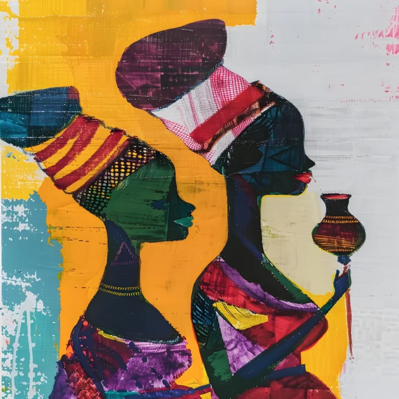 4 African Wall Art