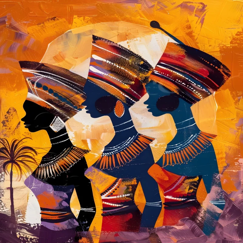 6 African Wall Art