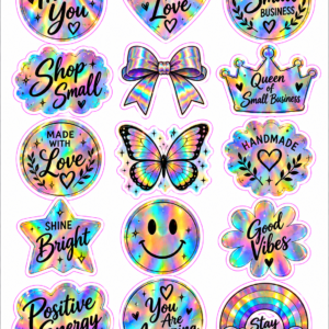 Holographic Vinyl Stickers