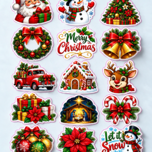 christmas stickers Vinyl Stickers